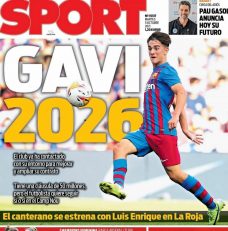 اما نشریه اسپرت در شماره امروز خود مدعی شده که پابلو گاویر بازیکن تنها 17 ساله در آستانه تمدید قرارداد با بارسا تا سال 2026 قرار گرفته است.