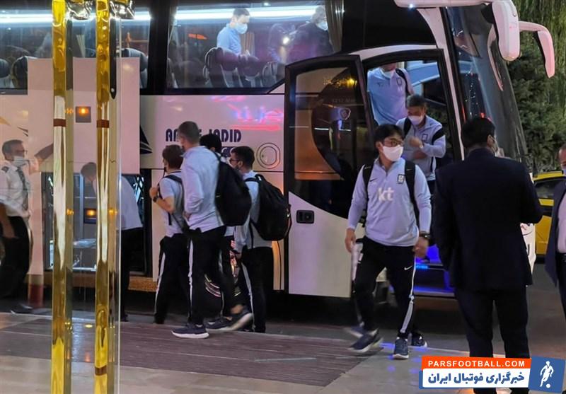 تیم ملی فوتبال کره جنوبی به ایران رسید