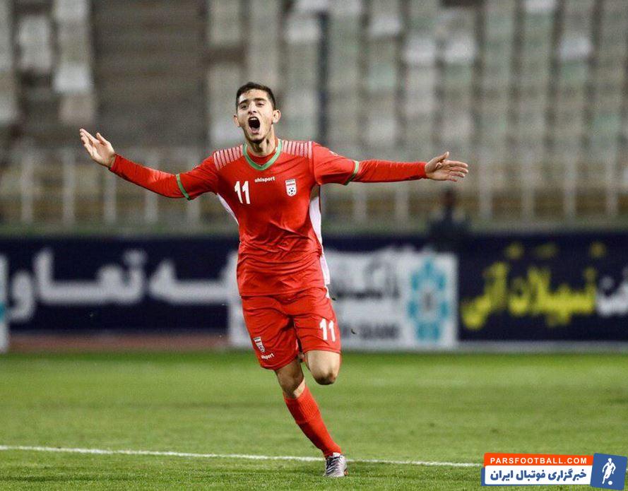 مصدومیت آریا برزگر مهاجم تیم فوتبال امید ایران در بازی با لبنان و بازگشت او به تمرینات برای بازی مقابل تاجیکستان
