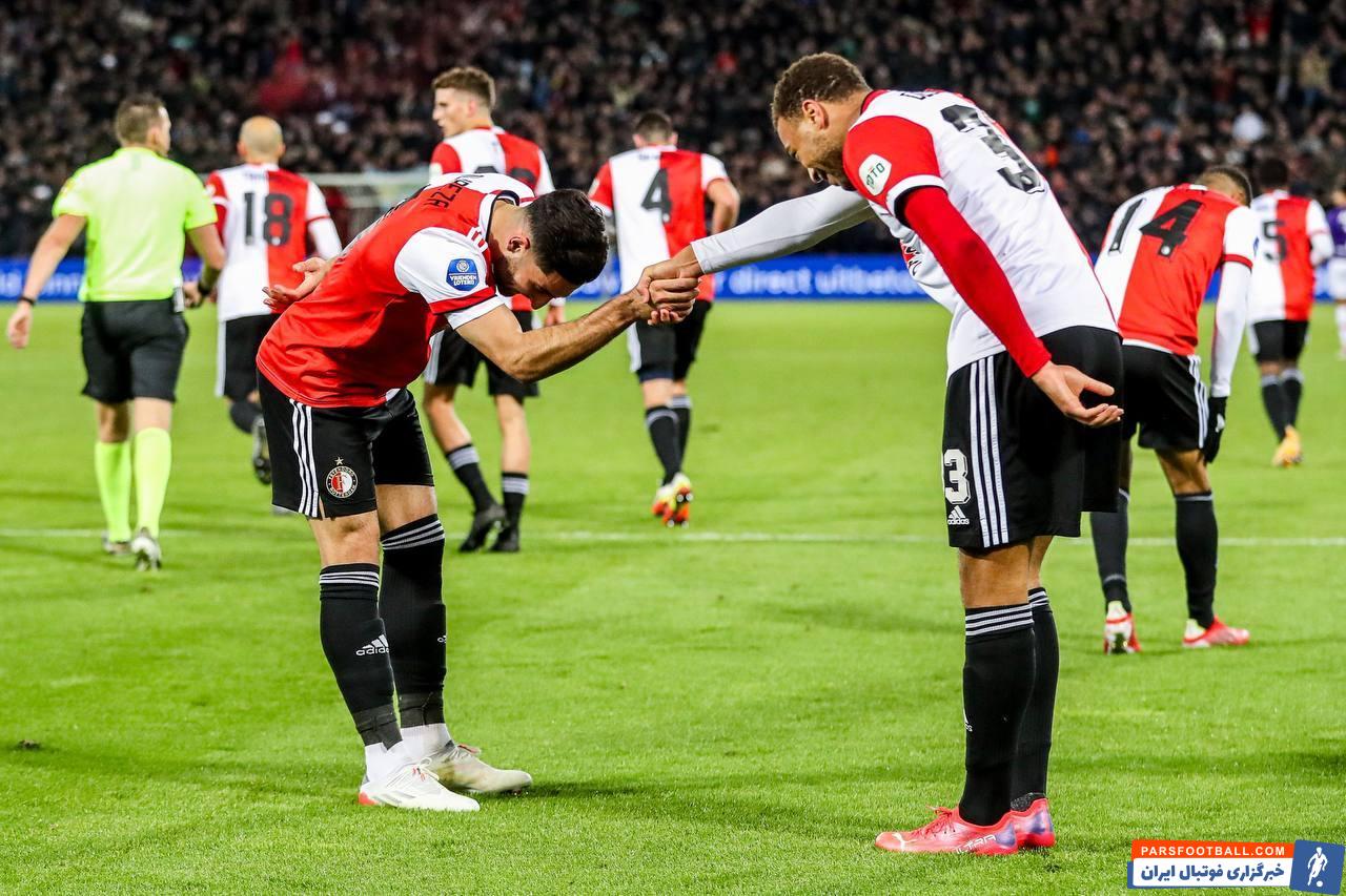 پیروزی لحظه آخری فاینورد مقابل آلکمار در حضور 14 دقیقه ای علیرضا جهانبخش