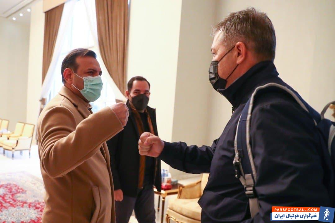استقبال گرم رئیس فدراسیون فوتبال از دراگان اسکوچیچ