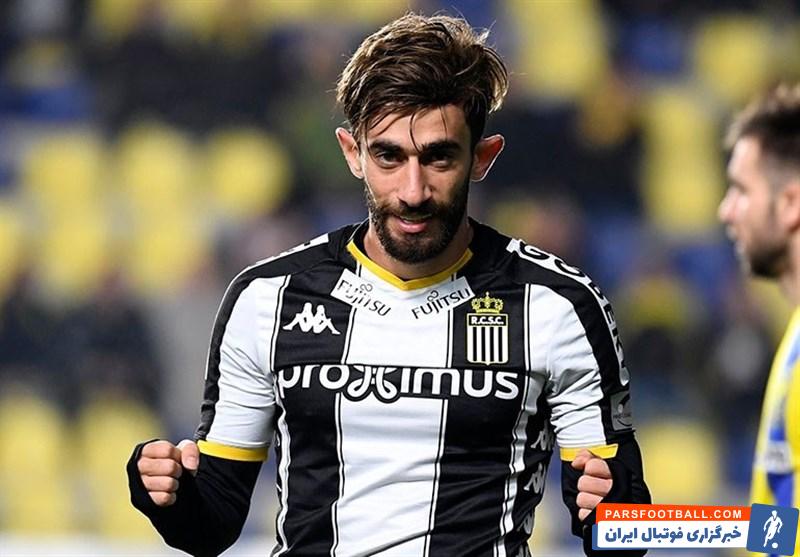 علی قلی زاده وینگر تیم ملی فوتبال ایران به رکورد 100 بازی برای شارلوا رسید