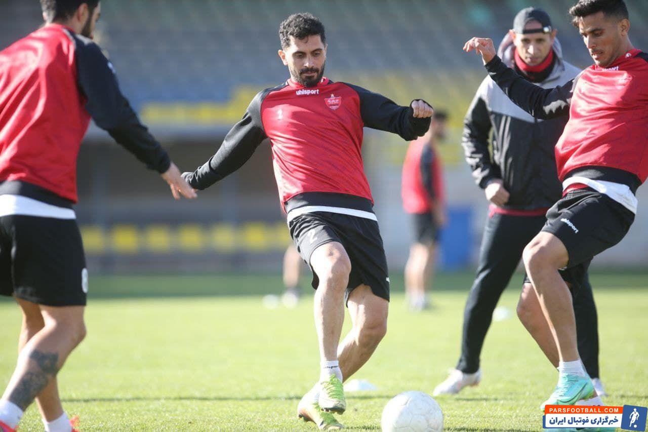 گزارش تمرین شنبه 6 آذر پرسپولیس : تمرینات اختصاصی سید جلال حسینی و احسان پهلوان