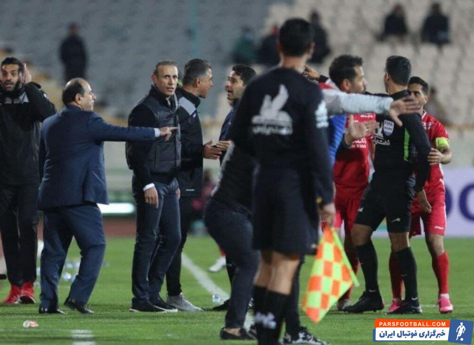 نقش فیلمبردار صدا و سیما در اعتراض افشین پیروانی به داور بازی پرسپولیس و نفت آبادان ؛ سرپرست سرخ ها گل شدن توپ عبدی را در لنز دوربین دید