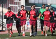 گزارش تمرین امروز 4 دی پرسپولیس : تمرین اختصاصی حامد پاکدل و وحدت هنانوف دو بازیکن مصدوم سرخ ها