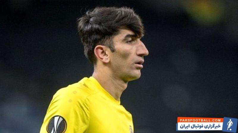 پرتاب دست های علیرضا بیرانوند