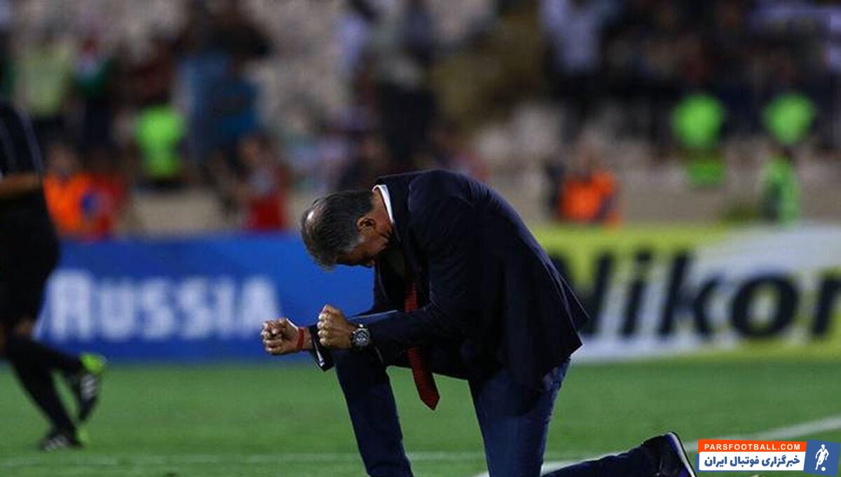 کارلوس کی‌روش سرمربی تیم ملی مصر پس از پیروزی مقابل اردن به شادی بی حد و حصر پرداخت.