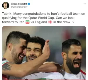 تیم ملی ؛ واکنش سفیر انگلیس در ایران پس از صعود تیم ملی به جام جهانی
