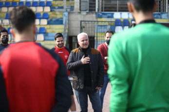 پرسپولیس ؛ فرشاد پیوس در تمرین تیم فوتبال پرسپولیس حضور پیدا کرد