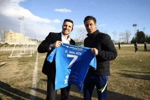 فابیو جانواریو ستاره برزیلی در تمرین امروز استقلال حضور پیدا کرد