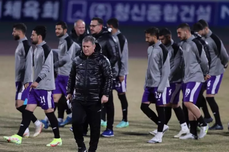 تیم ملی ؛ تعجب بازیکنان تیم ملی فوتبال ایران از سرمای شدید در سئول