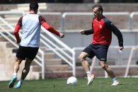 تمرین پرسپولیس و مرور برنامههای تاکتیکی با چاشنی وزش باد