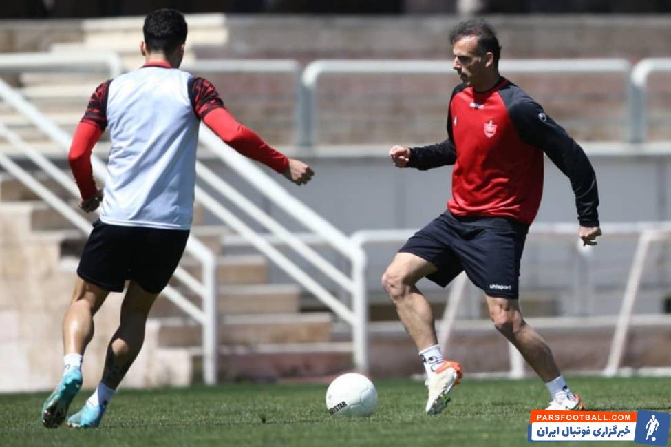 تمرین پرسپولیس و مرور برنامه‌های تاکتیکی با چاشنی وزش باد