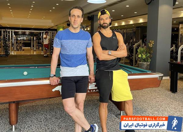 رامین رضاییان ؛ تنیس فوتبال علی کریمی و رامین رضاییان
