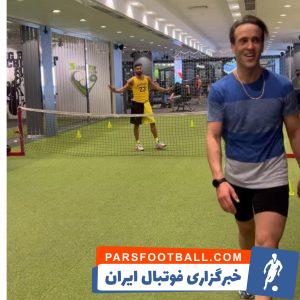 رامین رضاییان ؛ تنیس فوتبال علی کریمی و رامین رضاییان