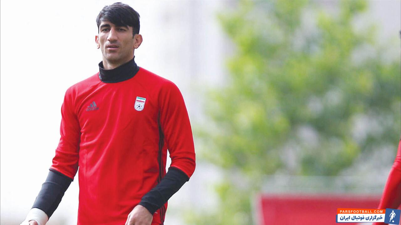 پرش ویژه و بلند علیرضا بیرانوند بعد از گل سردار آزمون مقابل لبنان