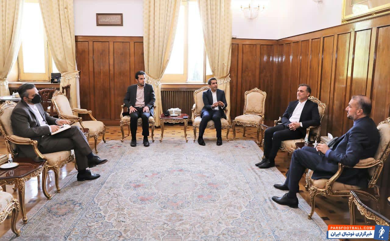 دیدار میرشاد ماجدی با وزیر خارجه به‌خاطر تیم ملی ؛ درخواست کمکِ سرپرست فدراسیون فوتبال از امیرعبداللهیان